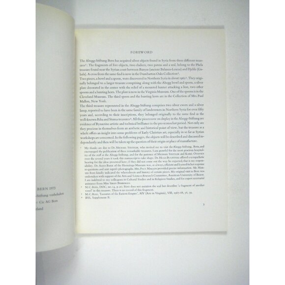 Byzantine Silver Treasures Book Erica Cruikshank Dodd Abegg Stiftung Bern 1973 C - Picture 3 of 6